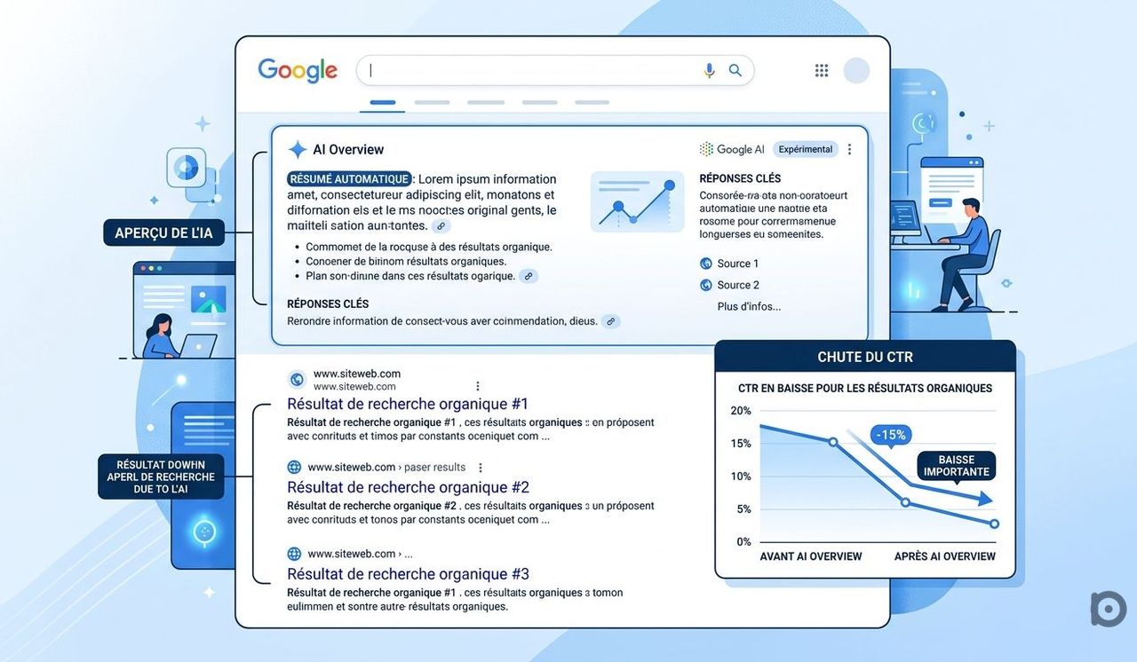 AI Overviews en 2026 : vos positions SEO tiennent, mais votre trafic s'évapore — voici pourquoi